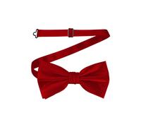 Neel Blue Men's Stylish Bow Ties Colourful Plain Solid Satin Polyester Adjustable Pre-Ties in Dark Red Neel Blue Dark Red One Size