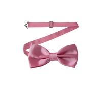 Neel Blue Men's Stylish Bow Ties Colourful Plain Solid Satin Polyester Adjustable Pre-Ties in Rose Neel Blue Rose One Size