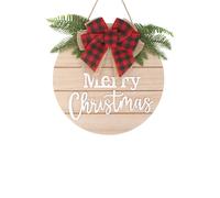 Neel Blue Merry Christmas Hanging Sign - 29.5cm in Beige Neel Blue Beige