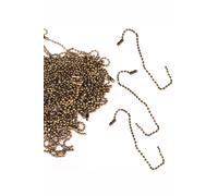 Neel Blue Metal Tag Chain 20cm Long Metal Ball Beads Chain, 100pcs in Bronze Neel Blue Bronze
