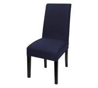 Neel Blue Navy Universal Dining Spandex Chair Cover, Pack Of 1