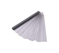Neel Blue Organza Roll Sheer Fabric for Party Favours Supplies- 70cm x 15m in Metallic Silver Neel Blue Metallic Silver