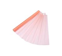 Neel Blue Organza Roll Sheer Fabric for Party Favours Supplies- 70cm x 15m in Peach Neel Blue Peach