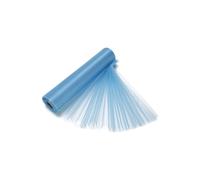 Neel Blue Organza Roll Snow Sheer Glitter Fabric, Chair Bow Sash - 25m x 29cm in Baby Blue | Size: 25m x 29 cm Neel Blue Baby Blue 25m x 29 cm