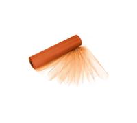 Neel Blue Organza Roll Snow Sheer Glitter Fabric, Chair Bow Sash - 25m x 29cm in Burnt Orange | Size: 25m x 29 cm Neel Blue Burnt Orange 25m x 29 cm