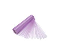Neel Blue Organza Roll Snow Sheer Glitter Fabric, Chair Bow Sash - 25m x 29cm in Lilac | Size: 25m x 29 cm Neel Blue Lilac 25m x 29 cm