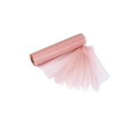 Neel Blue Organza Roll Snow Sheer Glitter Fabric, Chair Bow Sash - 25m x 29cm in Peach | Size: 25m x 29 cm Neel Blue Peach 25m x 29 cm