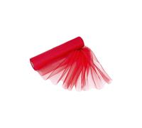 Neel Blue Organza Roll Snow Sheer Glitter Fabric, Chair Bow Sash - 25m x 29cm in Red | Size: 25m x 29 cm Neel Blue Red 25m x 29 cm