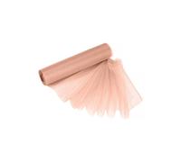 Neel Blue Organza Roll Snow Sheer Glitter Fabric, Chair Bow Sash - 25m x 29cm in Rose Gold | Size: 25m x 29 cm Neel Blue Rose Gold 25m x 29 cm