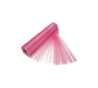 Neel Blue Organza Roll Snow Sheer Glitter Fabric, Chair Bow Sash - 25m x 29cm in Rose | Size: 25m x 29 cm Neel Blue Rose 25m x 29 cm