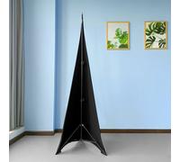 Neel Blue Pack Of 10 Double Sided Speaker Stand Tripod Cover, Black