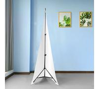 Neel Blue Pack Of 10 Double Sided Speaker Stand Tripod Cover, White