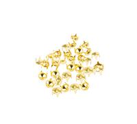 Neel Blue Pack Of 100 Gold Diamond Cut Nail Head Punk Stud Rivets - 5mm