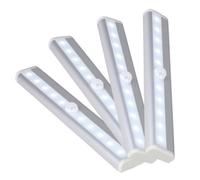 Neel Blue Pack Of 4 Under Cabinet Lighting, Motion Sensor Light Battery Operated Wireless Lighting