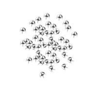 Neel Blue Pack Of 50 Silver High Cone Punk Studs Hand Press Rivet - 9mm