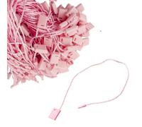 Neel Blue Pink 7 Inch Nylon String Hang Tag With Snap Lock Pin, 100Pcs