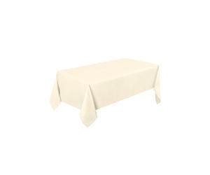 Neel Blue Polyester Rectangle Tablecloth - 70" x 126" in Ivory Neel Blue Ivory