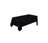 Neel Blue Polyester Rectangle Tablecloth - 70" x 144" in Black Neel Blue Black
