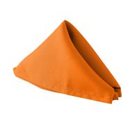 Neel Blue Polyester Table Napkins - Orange - 50Cm X 50Cm - Pack Of 12
