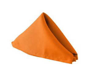 Neel Blue Polyester Table Napkins - Orange - 50Cm X 50Cm - Pack Of 20