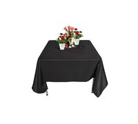 Neel Blue Premium Polyester Square Tablecloth - 70 Inch in Black Neel Blue Black