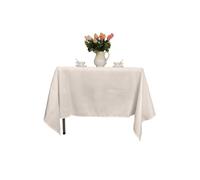 Neel Blue Premium Polyester Square Tablecloth - 70 Inch in Ivory Neel Blue Ivory
