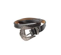 Neel Blue PU Leather Belt, Rivets Studded Stylish Waistbelt in Black | Size: Large Neel Blue Black L