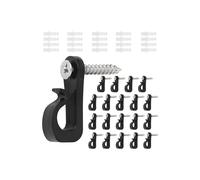 Neel Blue Q-Hanger Hooks with Screw - Pack of 20 in Black Neel Blue Black