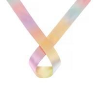 Neel Blue Rainbow Double Sided Satin Ribbon Polyester Ribbon Roll, 40mm X 10 Metres