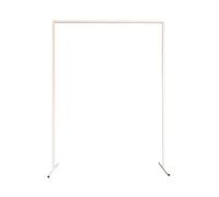 Neel Blue Rectangle Arch Stand Metal Backdrop Stand Garden Arbors - 150Cm X 200Cm, White