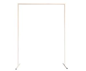 Neel Blue Rectangle Arch Stand Metal Backdrop Stand Garden Arbors - 150Cm X 200Cm, White