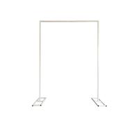 Neel Blue Rectangle Arch Stand Metal Backdrop Stand with Base Garden Arbors - 1.5m x 2m in White Neel Blue White