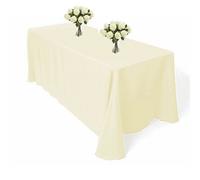 Neel Blue Rectangular Tablecloth 178Cm X 274Cm - Ivory