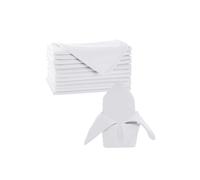 Neel Blue Red Christmas Table Napkin, 100% Spun Polyester - 20" x 20" in White Neel Blue White