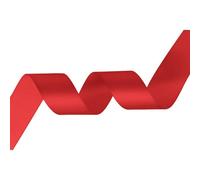 Neel Blue Red Double Sided Satin Ribbon Polyester Ribbon Roll, 25mm X 10 Metres