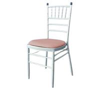 Neel Blue Rose Gold Spandex Chair Pad Cover - Pack Of 10