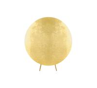 Neel Blue Round Arch Backdrop Cover Spandex Wrinkle-Resistant Circle Arch Stand Cover - 180cm in Gold Neel Blue Gold