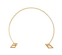 Neel Blue Round Arch Stand Metal Backdrop Stand Garden Arbors - 2.6M X 2.2M, Gold