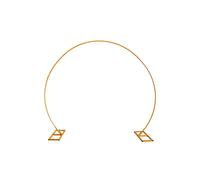 Neel Blue Round Arch Stand Party Background Decoration Metal Arch Backdrop Stand Garden Arbors - 2.6m x 2.2m in Gold Neel Blue Gold