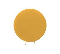 Neel Blue Round Arch Stand Spandex Backdrop Cover for Photography Background - 180cm in Metallic Gold Neel Blue Metallic Gold