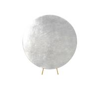 Neel Blue Round Arch Stand Spandex Backdrop Cover for Photography Background - 180cm in Silver Neel Blue Silver