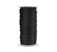 Neel Blue Round Elastic Cord, 3mm Wide Black Elastic String Roll Stretchy Strap For Diy Crafts Beading Knitting, 25 Meters
