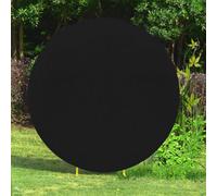 Neel Blue Round Polyester Spandex Arch Stand Backdrop Cover Garden Arbors Cover, Black - 150Cm