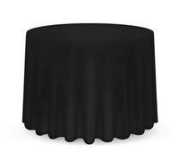 Neel Blue Round Tablecloth 304Cm - Black (Pack Of 5)