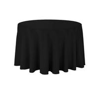 Neel Blue Round Tablecloth 335Cm - Black (Pack Of 10)