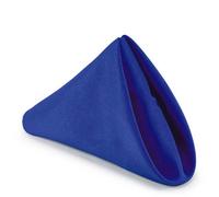 Neel Blue Royal Blue Cotton Polyester Napkins With Hemmed Edges, 20 Inch, Pack Of 10