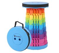 Neel Blue Royal Blue Foldable Telescopic Stool, Portable Collapsible Camping Stool