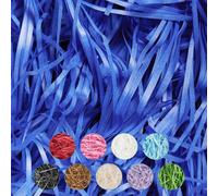 Neel Blue Royal Blue Shredded Tissue Paper, Decorative Gift Packaging Hamper Filler - 500G