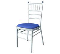 Neel Blue Royal Blue Spandex Chair Pad Cover - Pack Of 1