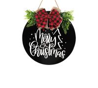 Neel Blue Rustic MDF Christmas Hanging Sign - 29.5cm in Black Neel Blue Black